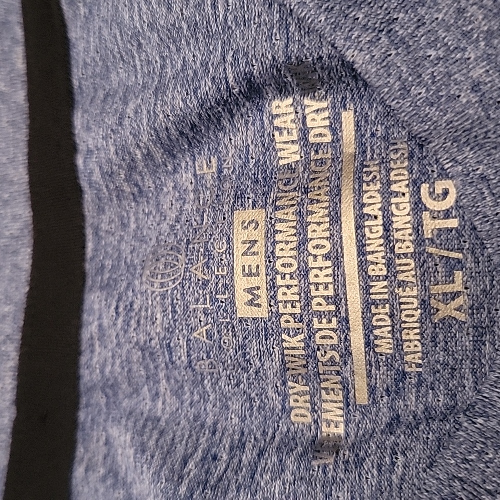 Balance Mens Dry Wick xl shirt